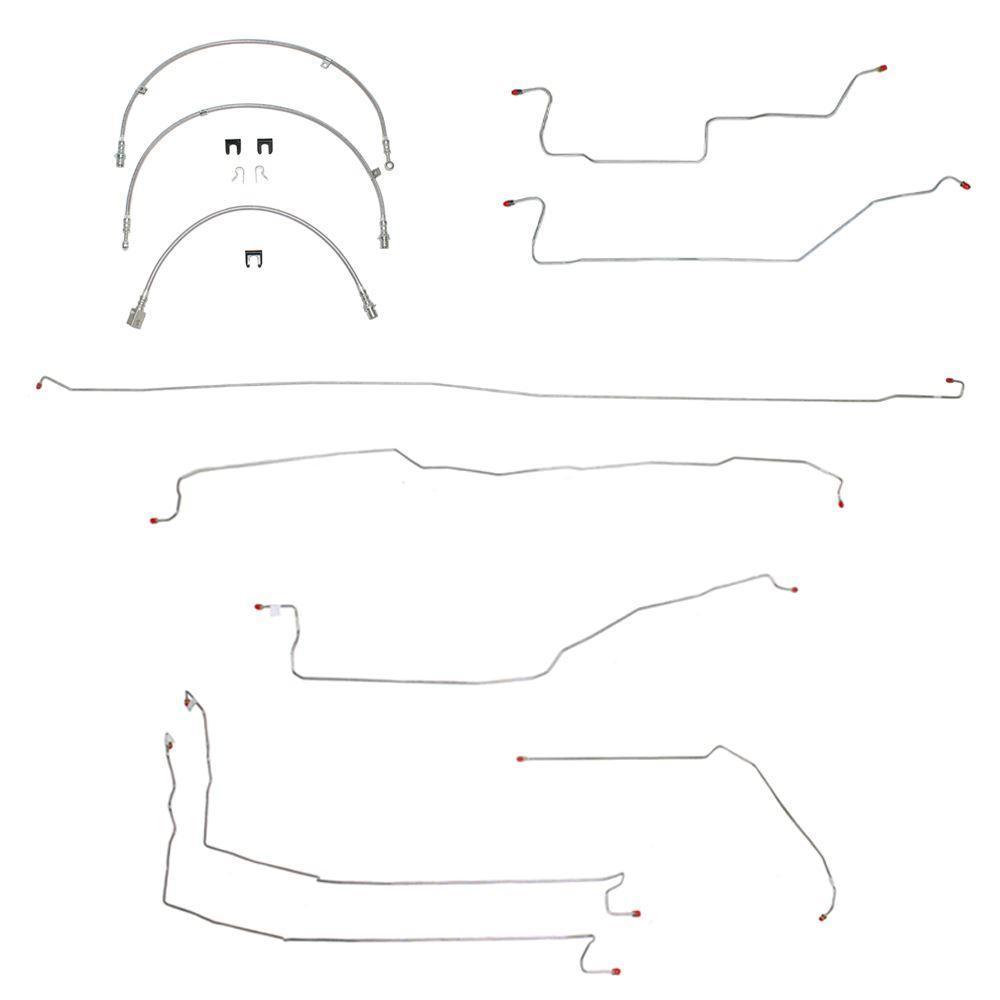 BLH22- 05-07 GM Truck 1500, 2wd, Reg Cab/Long Bed; Complete Brake Line & Hose Kit; Stainless - SSTubes
