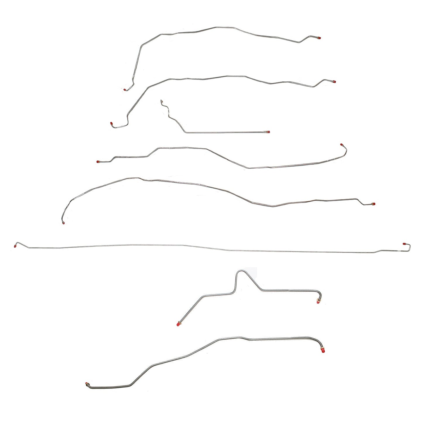 CBK0041OM - 01-07 GM 2500HD 6.0L, Reg Cab/Long Bed; Complete Brake Line Kit; Steel - SSTubes