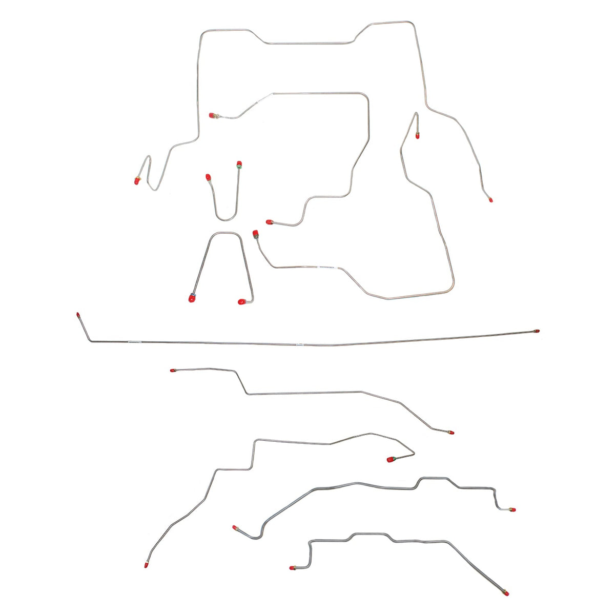 CBK0104OM - 95-00 GM K2500/K3500 Truck, Ext Cab/Short Bed; Complete Brake Line Kit; Steel - SSTubes