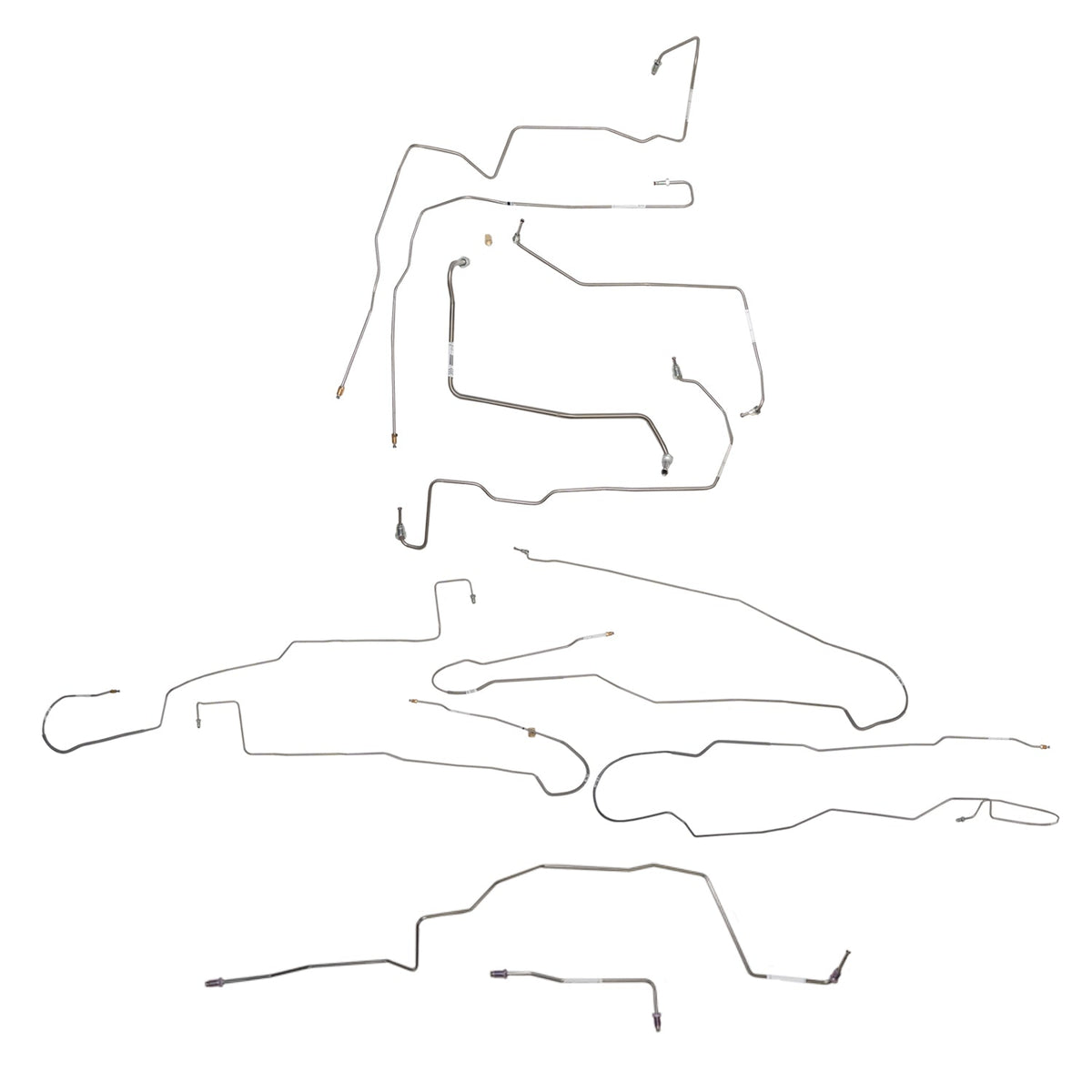 CBK0694SS - 2015-17 Ford F-150, w/ Ext Cab and Long Bed; Complete Brake Line Kit; Stainless - SSTubes