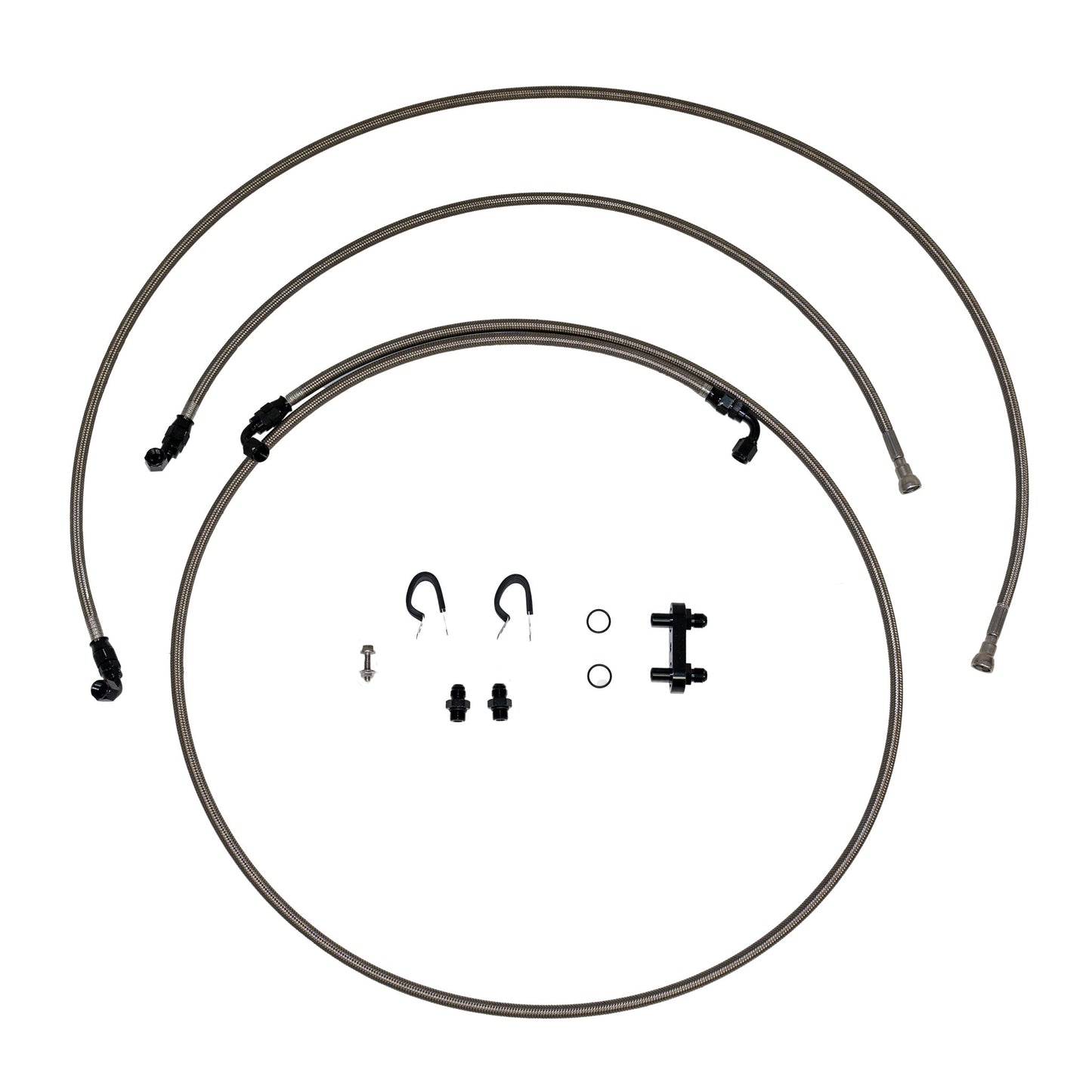 2011 GMC Sierra 2500 HD 6.0L, Quick Fix Transmission Set; Braided Stainless - SSTubes
