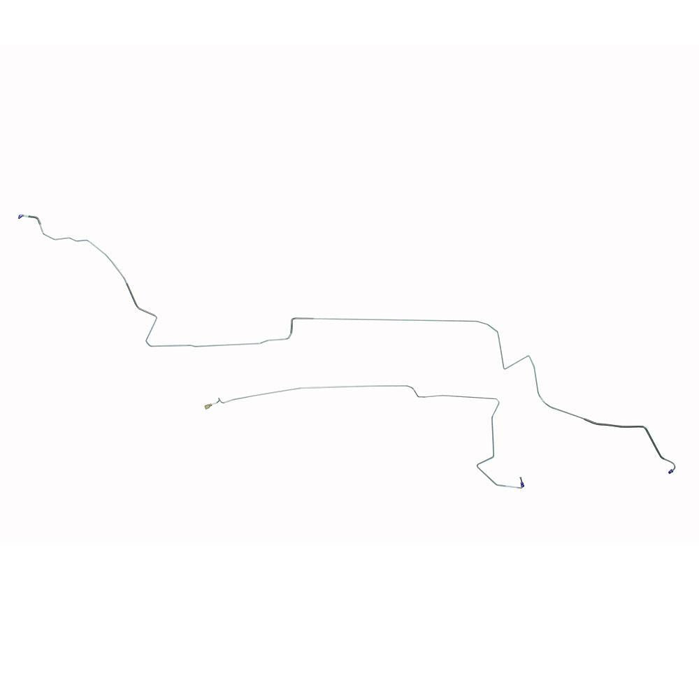 ZIN8702SS- 87-93 Ford Mustang Intermediate Brake Line; w/o Sub-Frame Connectors; Stainless - SSTubes
