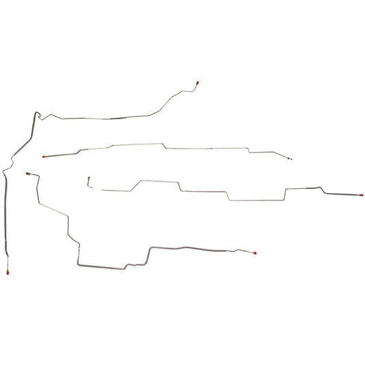 AIN0203OM- 02-07 Rendezvous w/ 3.4L, V6, 4w Disc, AWABS, 4wd; Intermediate Brake Line Kit; Steel - SSTubes