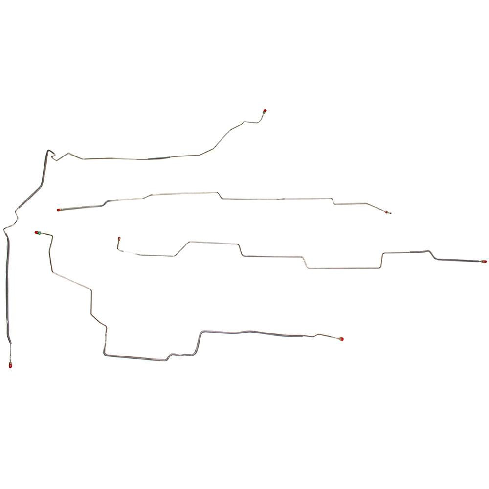AIN0203SS- 02-07 Rendezvous w/ 3.4L, V6, 4w Disc, AWABS, 4wd; Intermediate Brake Line Kit; Stainless - SSTubes