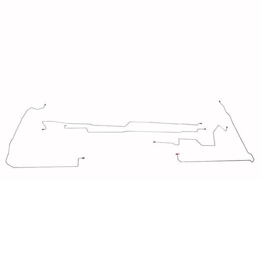 AIN9709SS- 97 Aurora w/ Traction Control, Intermediate Brake Line Kit; Stainless - SSTubes