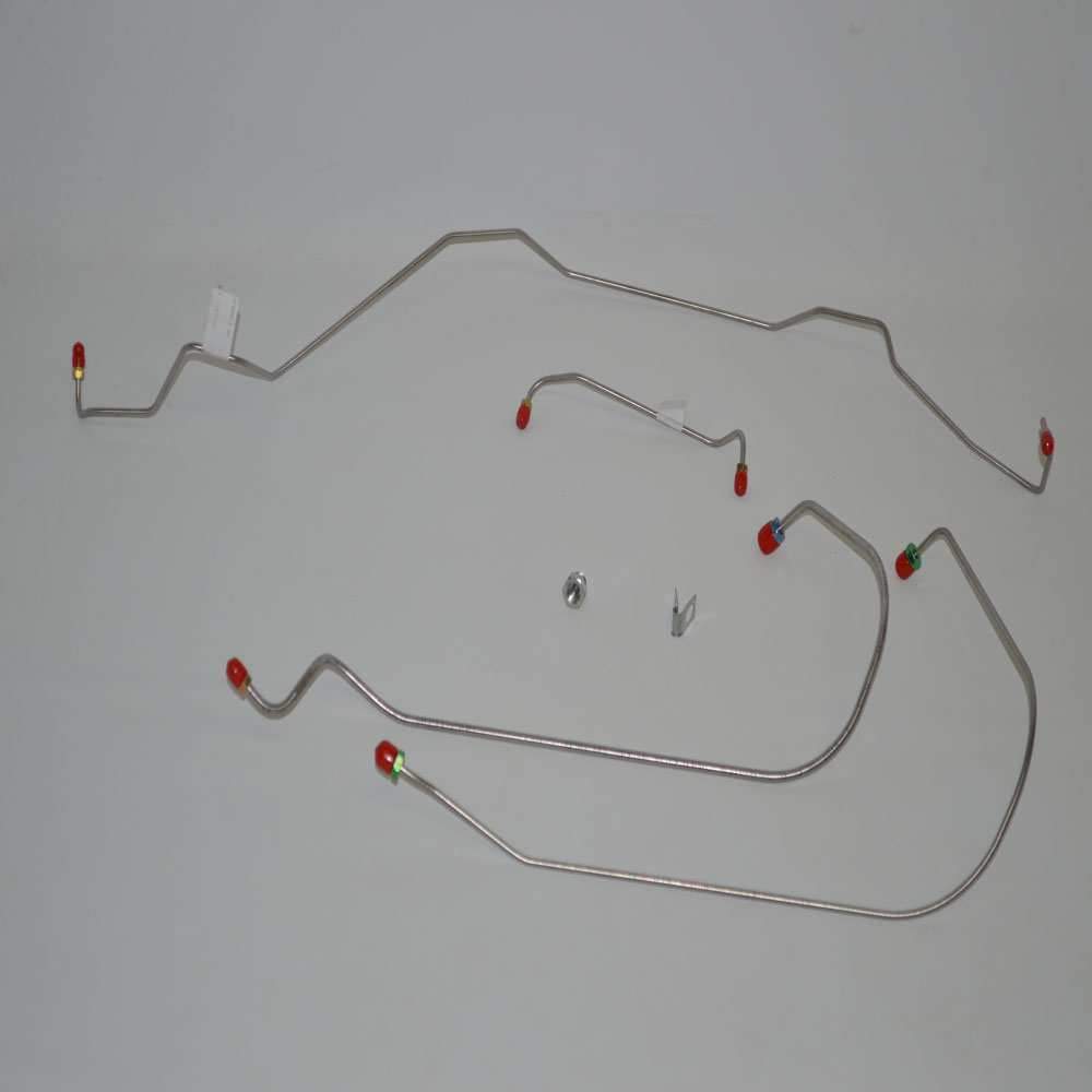AKT6813SS- 68-70 GM A-Body w/ Power Disc, Disc Brake Conversion; Front Brake Line Kit; Stainless - SSTubes
