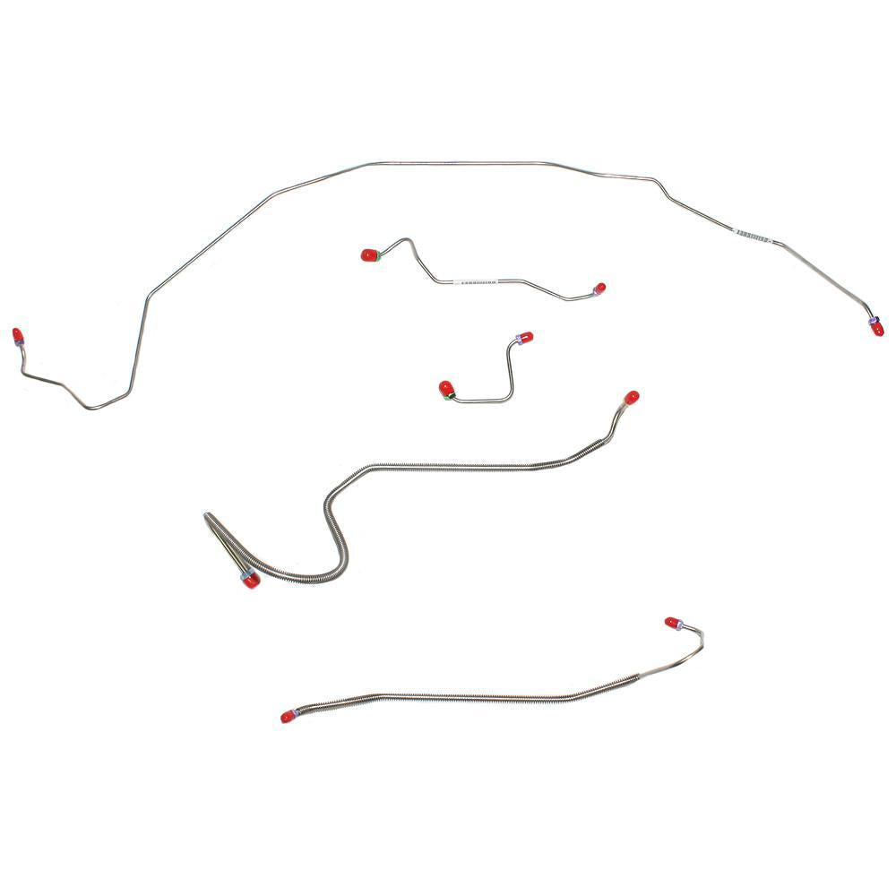 AKT7004SS - 70 Skylark, GS, Cutlass, 442, Lemans, GTO; Front Brake Line Kit; Stainless - SSTubes