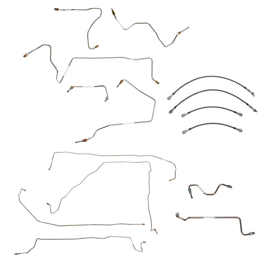BLH144SS - 01-05 Toyota Rav4, 2.0L, 2WD; Complete Brake Line and Hose Kit; Stainless