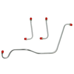 BPC5901OM- 59-61 Chevy Bel Air, Biscayne, Impala 348CID, 3x2 Carbs, Front 3 Line Kit Only, Pump to Carb Fuel Line; Steel - SSTubes