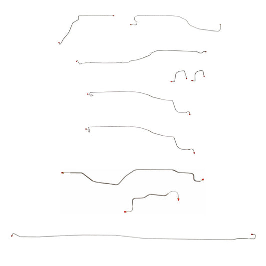 CBK0026OM - 03-04 GM 1500 Truck, 4wd, Ext/Crew Cab/Short Bed; Complete Brake Line Kit; Steel - SSTubes