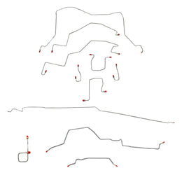CBK0047SS - 98-01 Dodge Ram 3500, 4wd RWABS, Ext Cab/Short Bed; Complete Brake Line Kit; Stainless - SSTubes