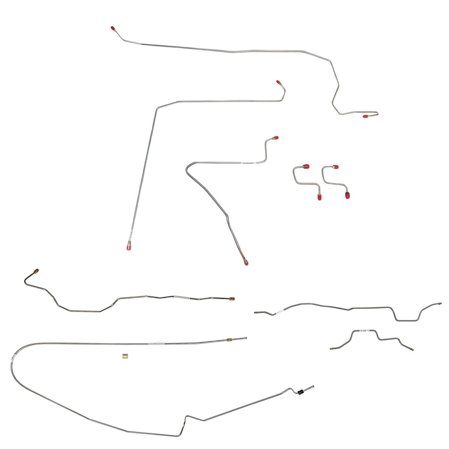 CBK0062SS - 93-95 Jeep Wrangler w/o ABS; Complete Brake Line Kit; Stainless - SSTubes