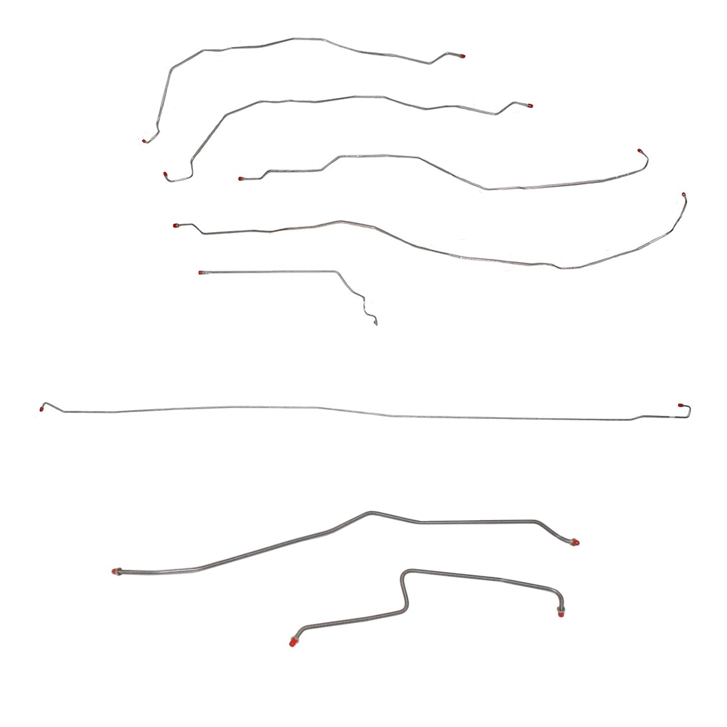 CBK0065SS- 01-07 GM 3500 Crew Cab/Long Bed, Dually; Complete Brake Line Kit; Stainless - SSTubes