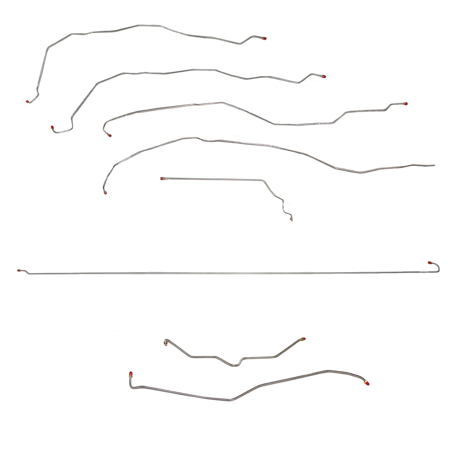CBK0073SS- 01-07 GM 2500HD/3500 6.6L or 8.1L, Crew Cab/Short Bed, non Dually, Complete Brake Line Kit; Stainless - SSTubes