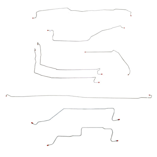 CBK0076OM- 05-07 GM 1500 Truck 4wd, Reg Cab/Long Bed; Complete Brake Line Kit; Steel - SSTubes