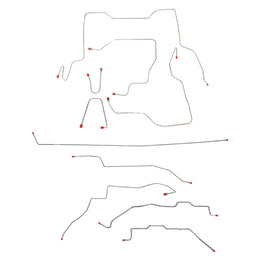 CBK0104OM - 95-00 GM K2500/K3500 Truck, Ext Cab/Short Bed; Complete Brake Line Kit; Steel - SSTubes