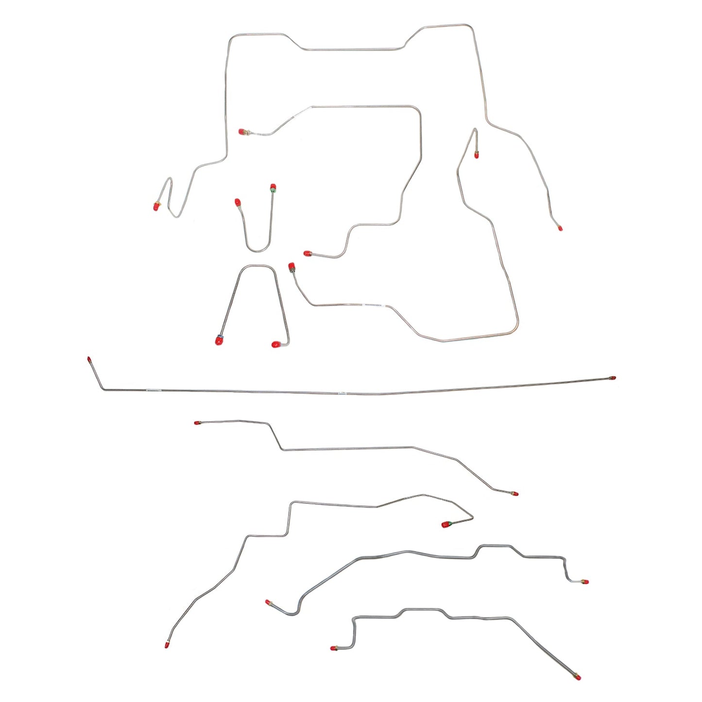 CBK0104SS - 95-00 GM K2500/K3500 Truck, Ext Cab/Short Bed; Complete Brake Line Kit; Stainless - SSTubes