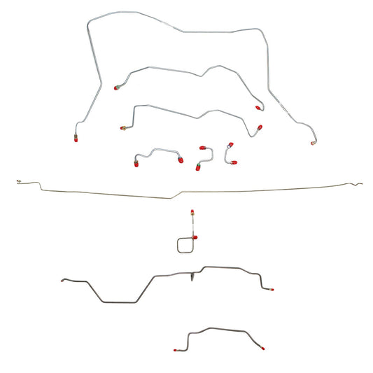 CBK0120SS- 95-97 Ram 2500; Manual, 4wd, RWABS, Ext Cab/Long Bed; Complete Brake Line Kit; Stainless - SSTubes