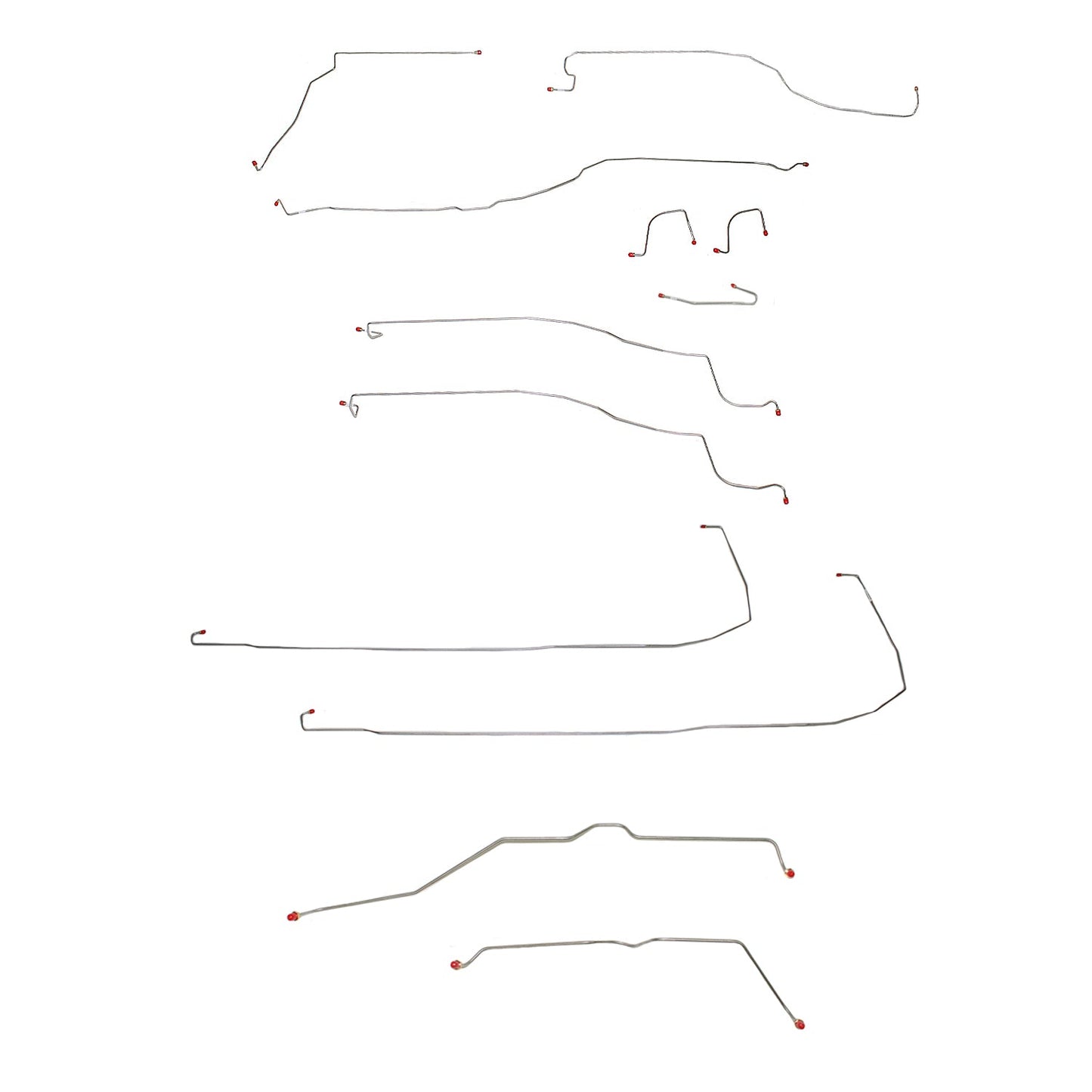 CBK0123SS- 03-06 Escalade, 2 WD, Traction Control, Brake Line Set; Stainless - SSTubes