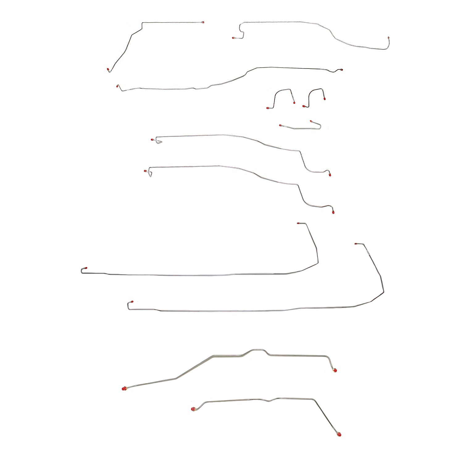 CBK0123SS- 03-06 Escalade, 2 WD, Traction Control, Brake Line Set; Stainless - SSTubes