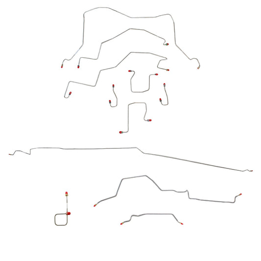 CBK0124OM - 98-01 RAM 2500, MAN, 4WD, REAR ABS, EXT CAB, SHORT BED BRAKE LINE KIT - SSTubes