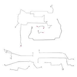 CBK0135OM- 99-04 Mustang GT Complete Brake Line Kit; Steel - SSTubes