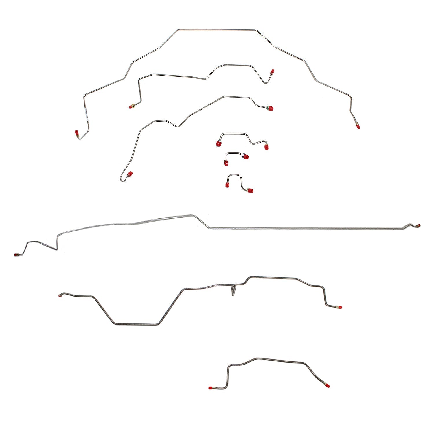 CBK0138OM- 95-97 Ram 2500, M, 2 WD, Rear ABS, Reg Cab, Long Bed Brake Line Kit; Steel - SSTubes