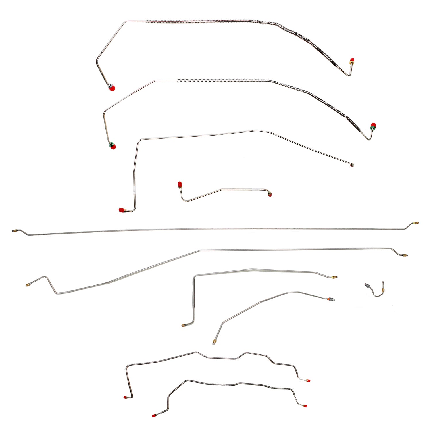 CBK0152OM- 87-91 Chevy R3500; Two-wheel Drive, Dually; Brake Line Set, Steel - SSTubes