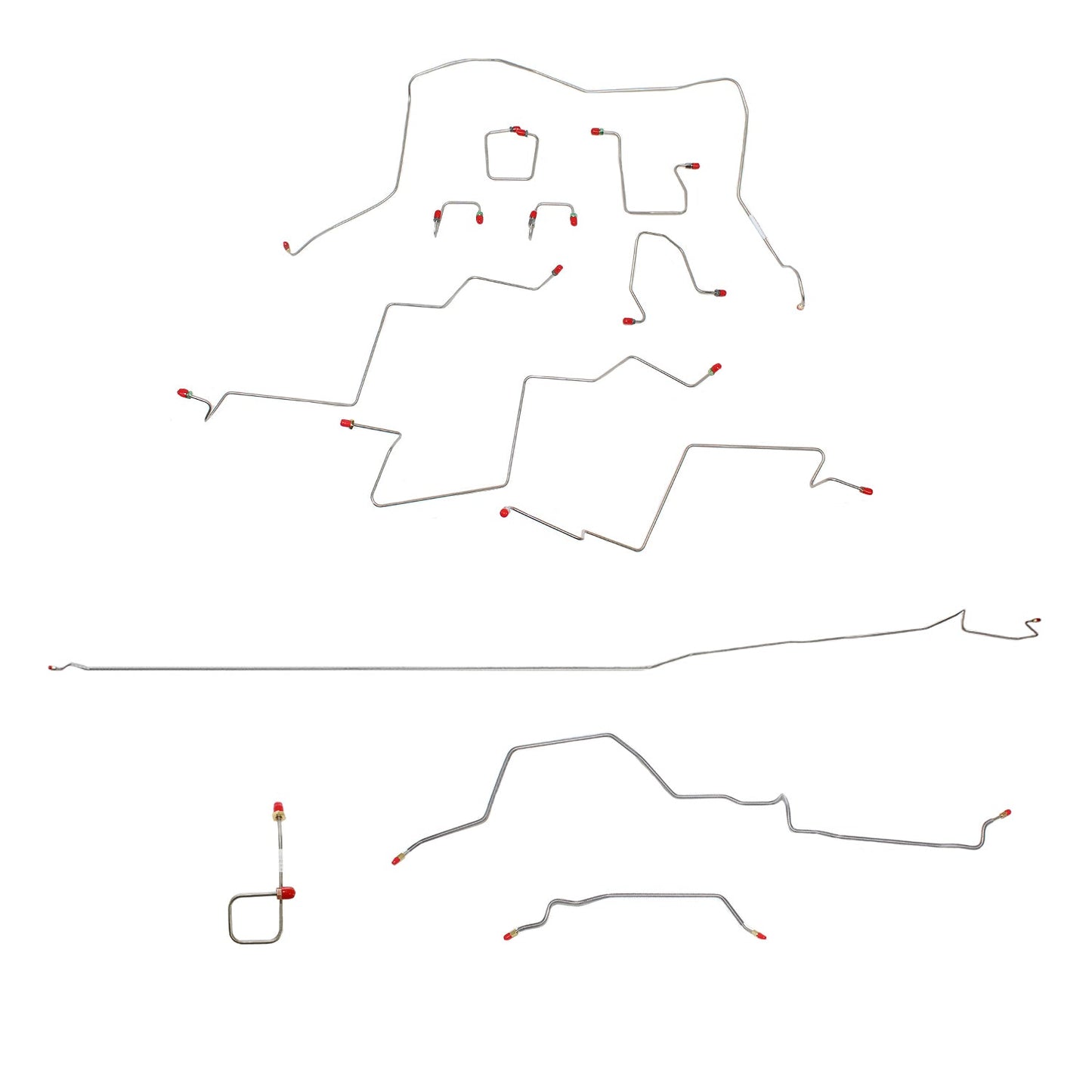 CBK0153OM- 98-01 RAM 2500, MAN, 4WD, ALL ABS, REG CAB, LONG BED BRAKE LINE KIT - SSTubes