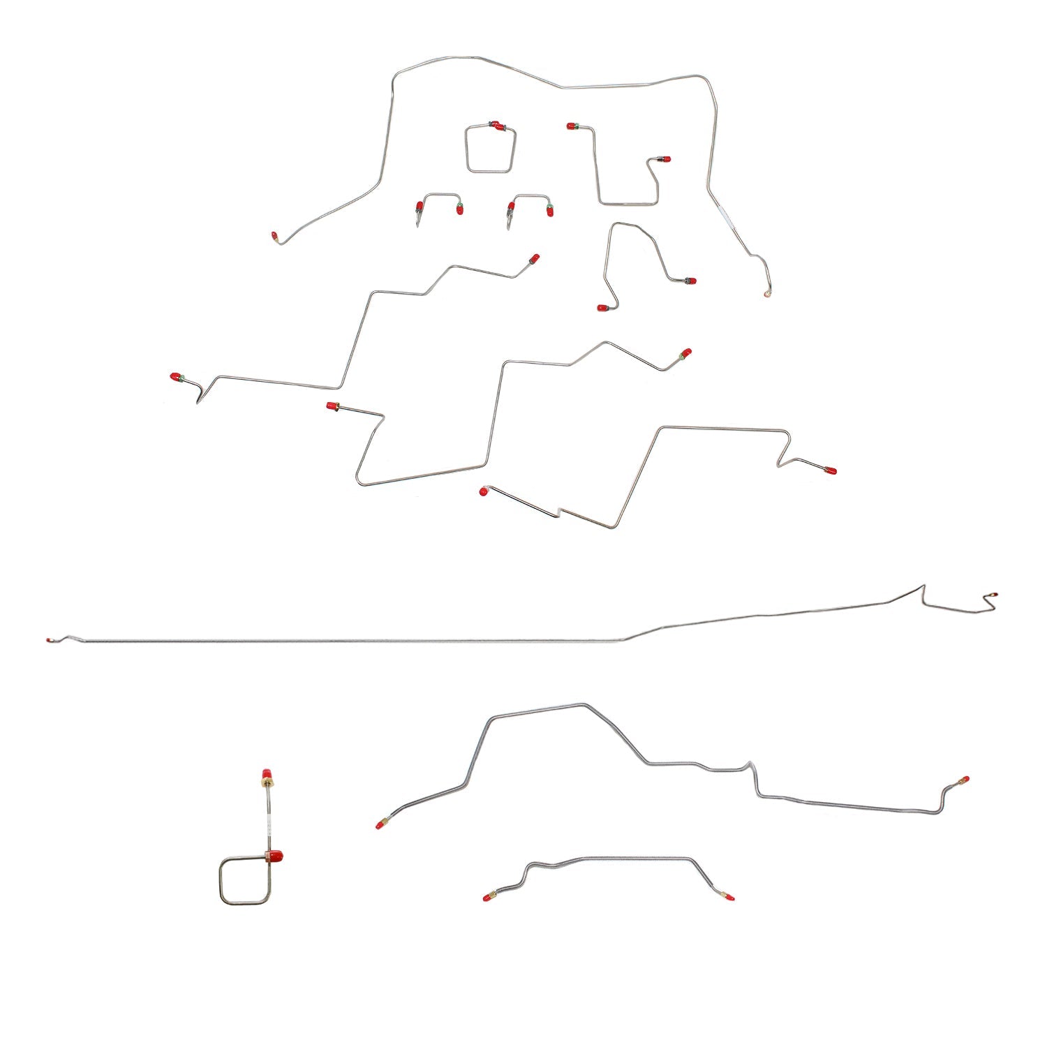 CBK0153OM- 98-01 RAM 2500, MAN, 4WD, ALL ABS, REG CAB, LONG BED BRAKE LINE KIT - SSTubes