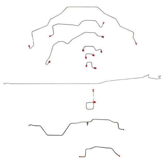 CBK0178OM - 95-97 RAM 3500, 2WD, ALL ABS, REG CAB, LONG BED BRAKE LINE KIT - SSTubes