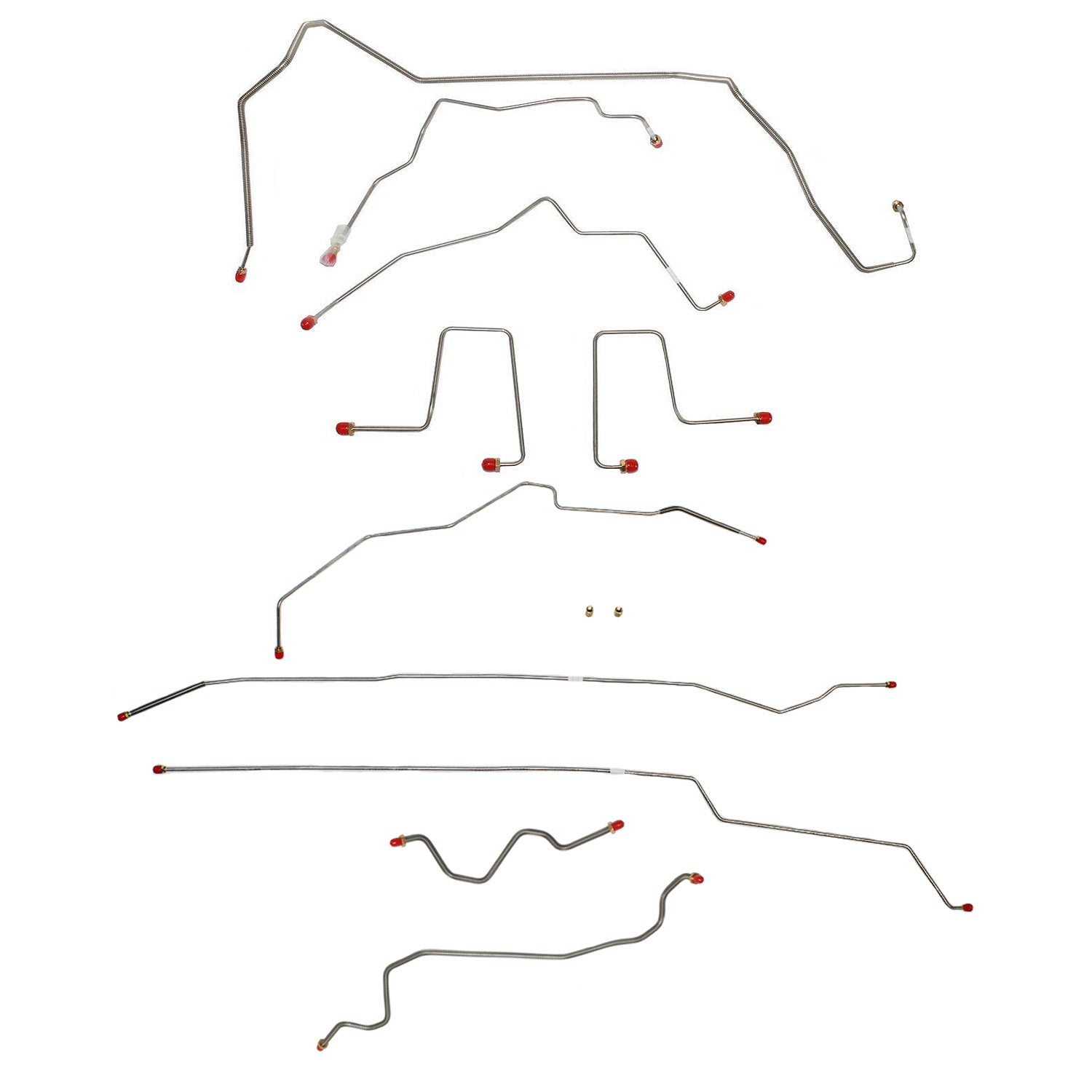 CBK0179SS - 98-00 GM S-Series Truck, 4WD, Ext Cab; Complete Brake Line Kit; Stainless - SSTubes