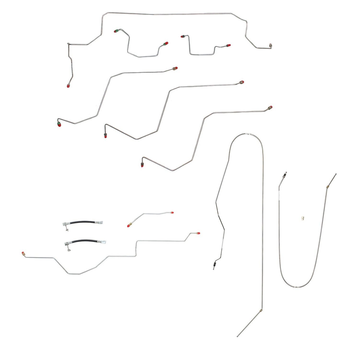 CBK0183SS- 02-05 Dodge Ram 1500 2wd, AWABS, Extended/Quad Cab / Short Bed Complete Brake Line Kit; Stainless - SSTubes