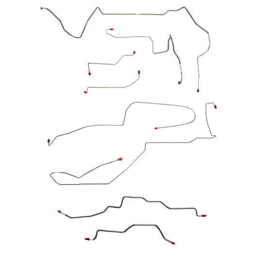 CBK0188SS - 98-02 Camaro/Trans Am, No Traction; Complete Brake Line Kit; Stainless - SSTubes