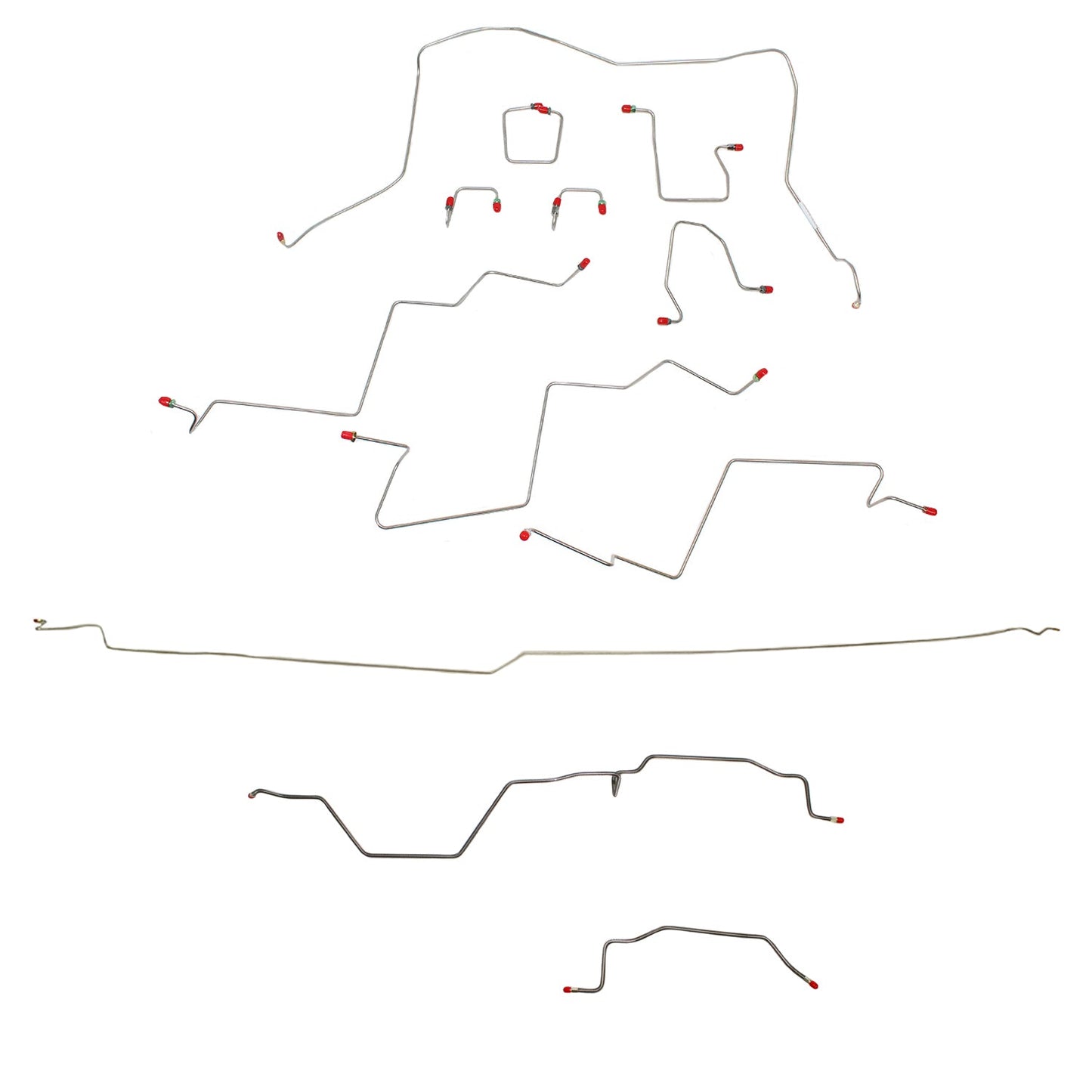 CBK0197OM - 98-01 RAM 1500, 4WD, ALL ABS, QUAD CAB, LONG BED BRAKE LINE KIT - SSTubes