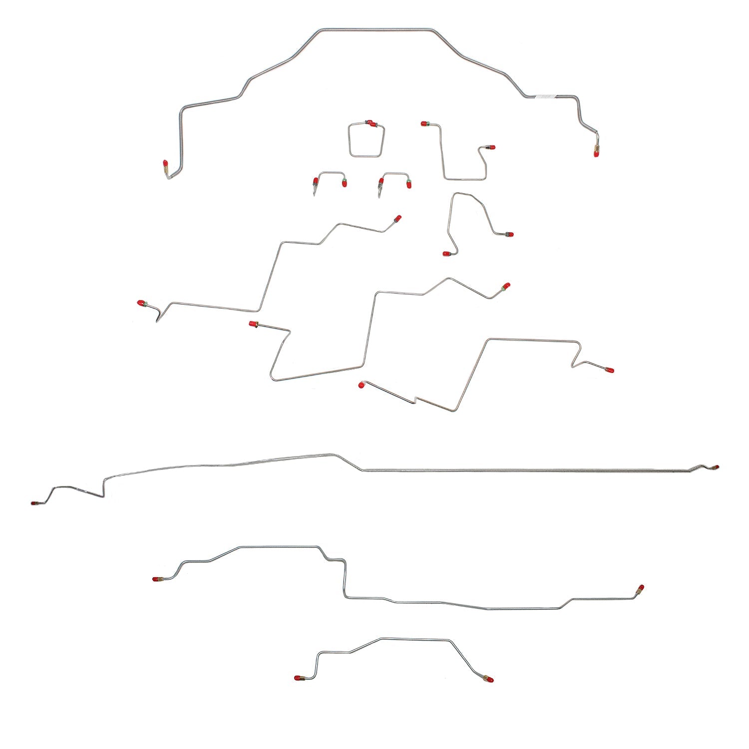 CBK0198SS - 98-01 RAM 1500, 2WD, ALL ABS, REG CAB, SHORT BED BRAKE LINE KIT; STAINLESS - SSTubes