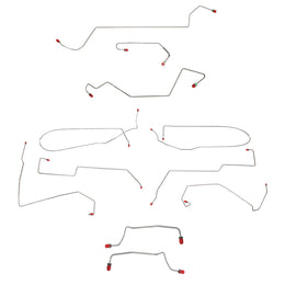 CBK0209SS - 00-07 Focus, No TC, Rear Drum, non-ABS; Complete Brake Line Kit; Stainless - SSTubes