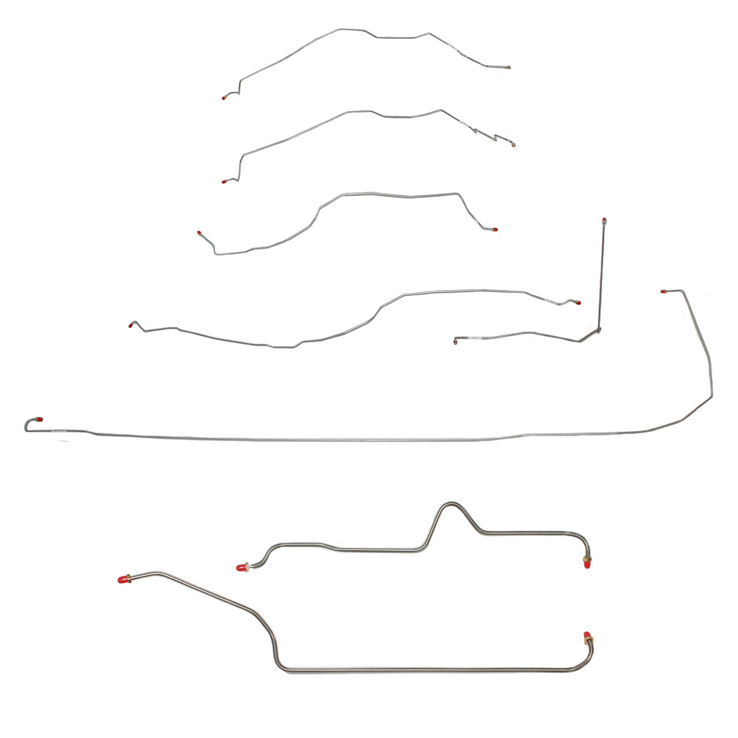 CBK0217SS- 00-02 GM 1500 SUV 4wd 119wb Complete Brake Line Kit; Stainless - SSTubes