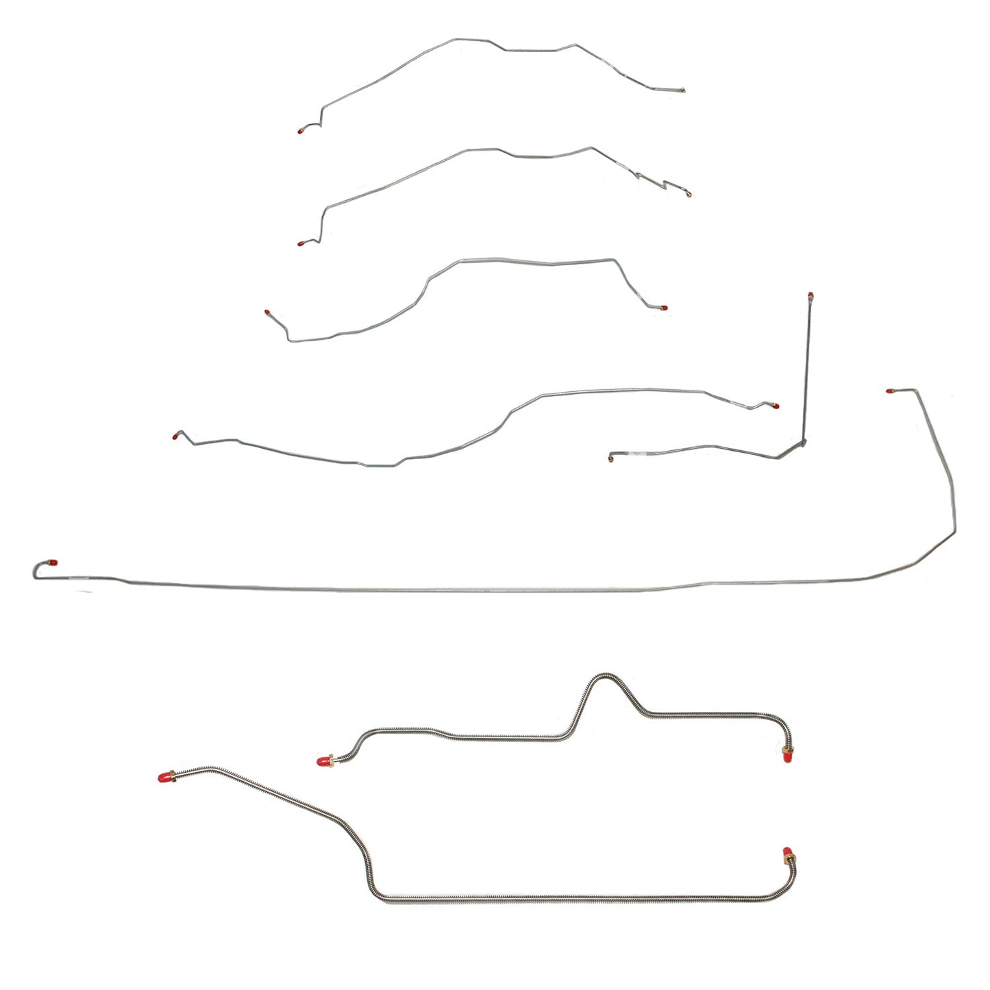 CBK0217OM- 00-02 GM 1500 SUV 4wd 119wb Complete Brake Line Kit; Steel - SSTubes