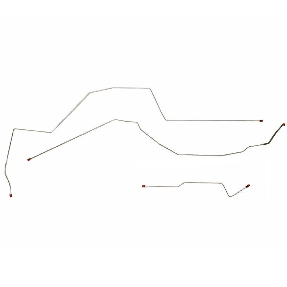 CBK0229SS - 97-99 Malibu, Olds Alero, With ABS; Complete brake line kit. Stainless - SSTubes