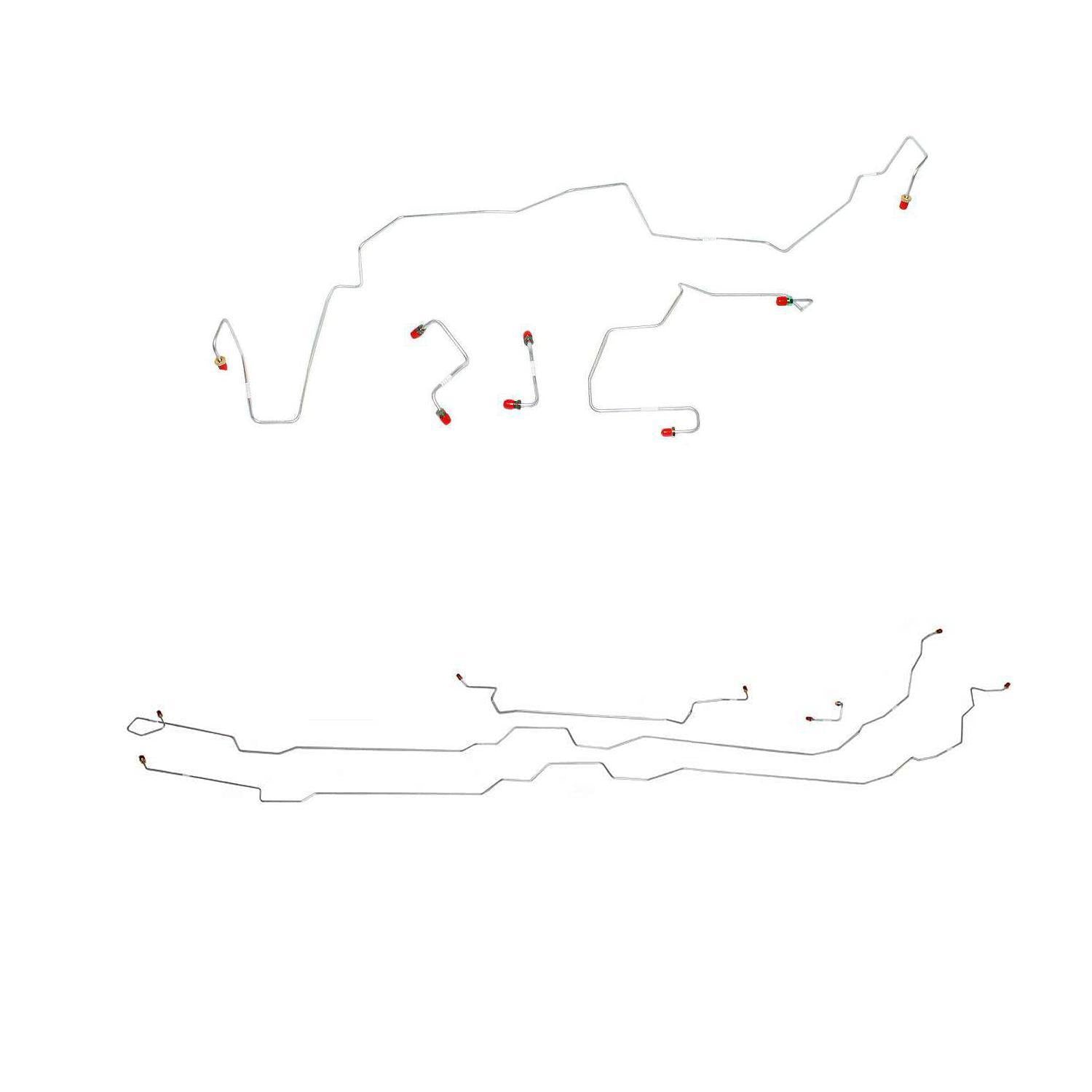 CBK0233OM- 2005-09 Chevy Equinox, 4WD, All-Wheel ABS, Complete Brake Line Kit, Steel - SSTubes