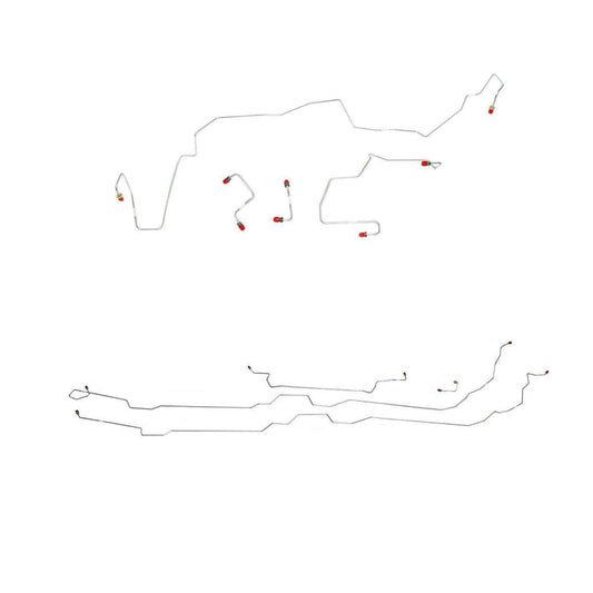 CBK0233OM- 2005-09 Chevy Equinox, 4WD, All-Wheel ABS, Complete Brake Line Kit, Steel - SSTubes