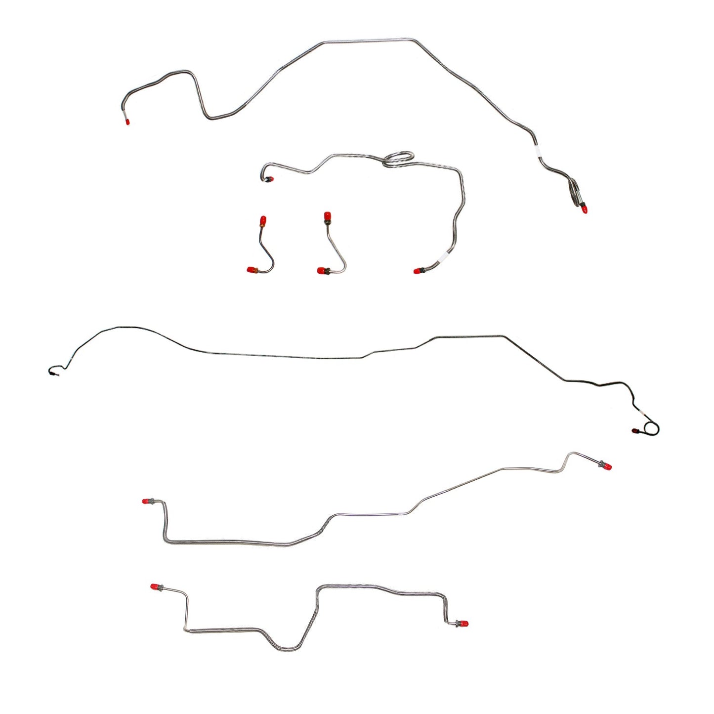 CBK0247OM - 84-85 Camaro; 5.0L/8 cyl, non-Borg Warner HD Axle; Complete Brake Line Kit; Steel - SSTubes