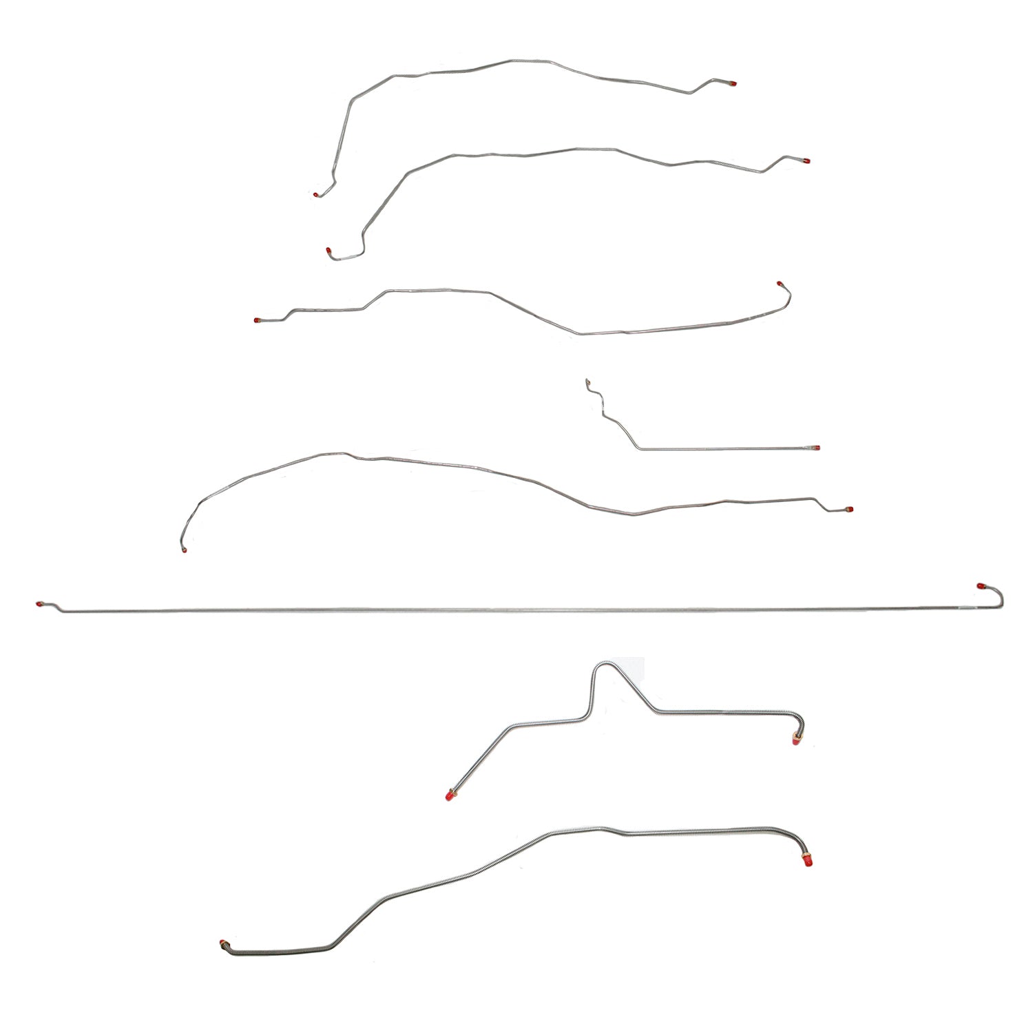 CBK0255OM- 01-07 GM 2500HD, 6.0 V8, Ext Cab/Long Bed; Complete Brake Line Kit; Steel - SSTubes