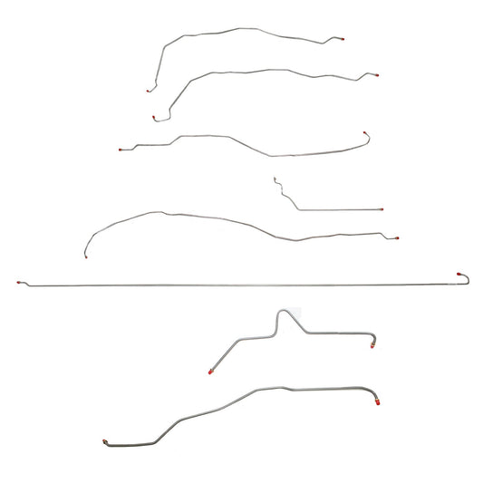 CBK0255SS- 01-07 GM 2500HD, 6.0 V8, Ext Cab/Long Bed; Complete Brake Line Kit; Stainless - SSTubes