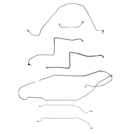 CBK0427SS - 1967 Buick Skylark / GS, w/ Power Drum, Hardtop; Complete Brake Line Kit; Stainless - SSTubes