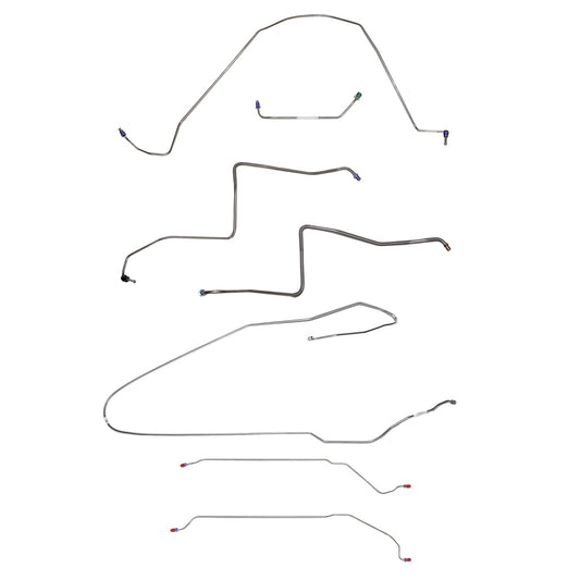 CBK0428SS - 1967 Buick Skylark / GS, w/ Power Drum, Convertible; Complete Brake Line Kit; Stainless - SSTubes