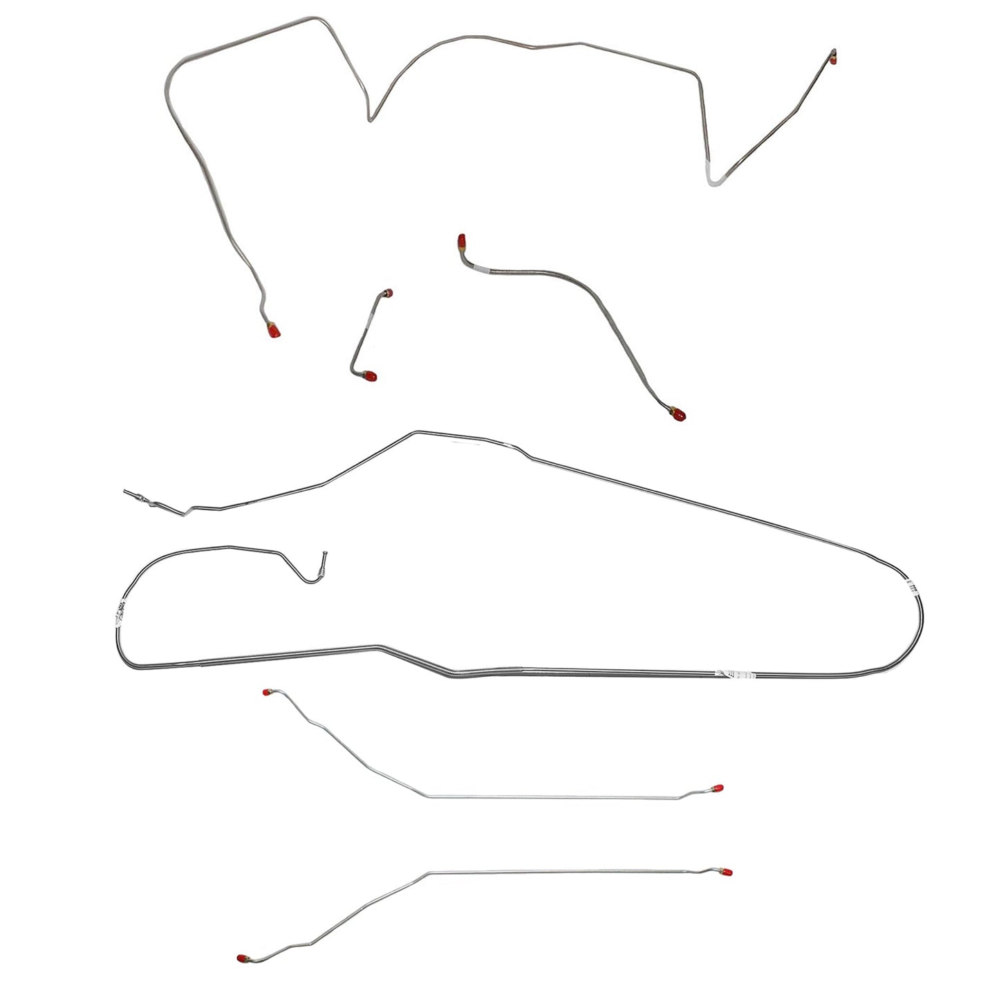 CBK0440SS - 1966 Pontiac LeMans / GTO, w/ Power Drum, Convertible; Complete Brake Line Kit; Stainless - SSTubes