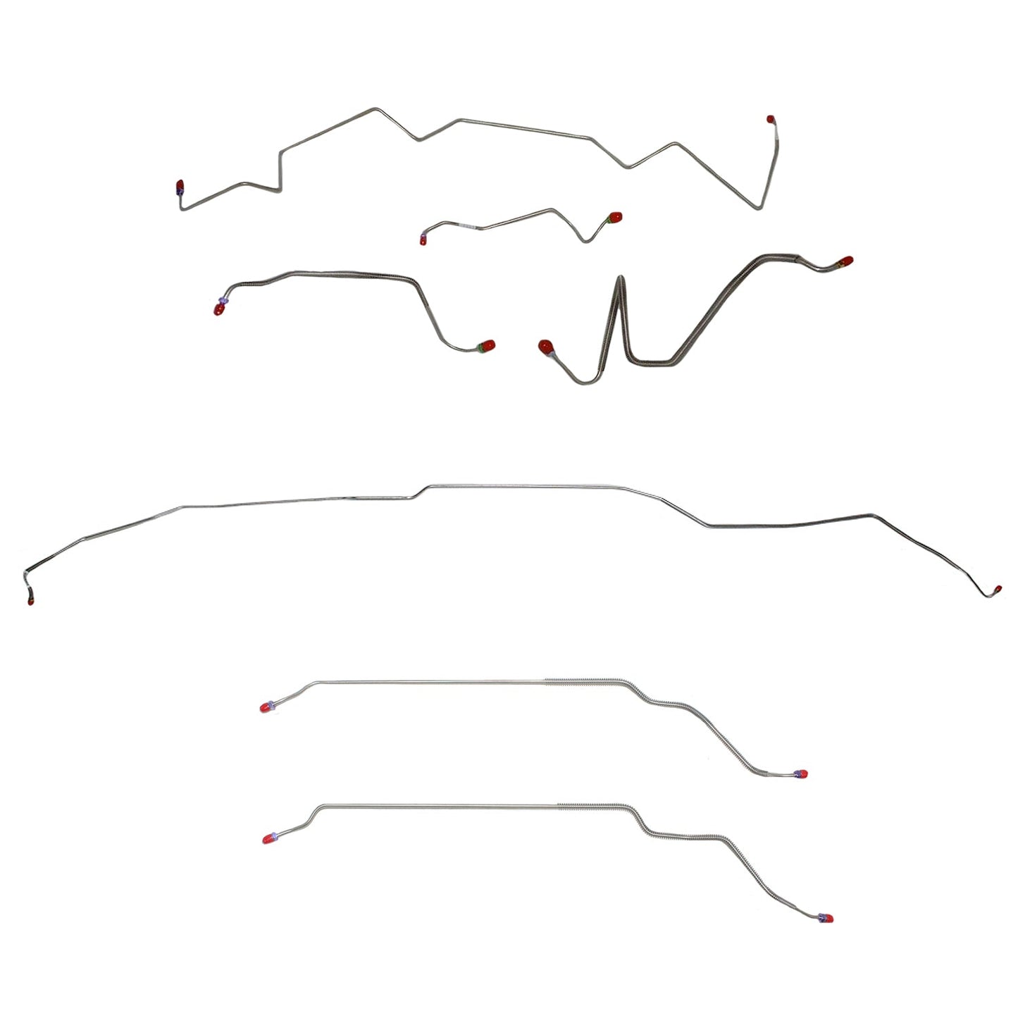 CBK0457SS - 1968 Pontiac LeMans / GTO, w/ Manual Drum, Hardtop; Complete Brake Line Kit; Stainless - SSTubes