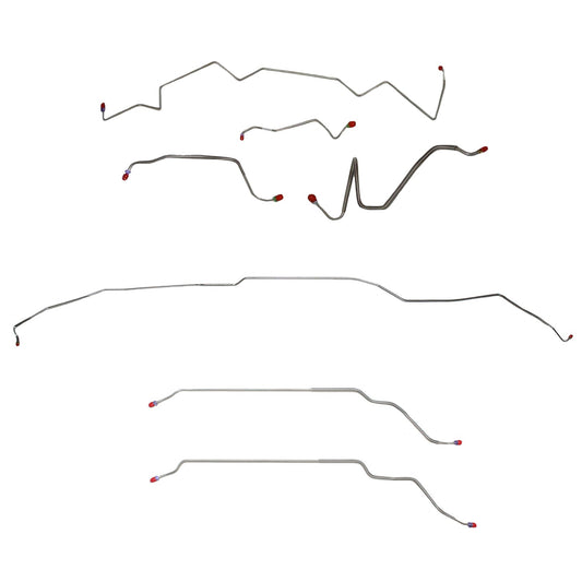 CBK0457SS - 1968 Pontiac LeMans / GTO, w/ Manual Drum, Hardtop; Complete Brake Line Kit; Stainless - SSTubes